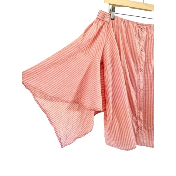 Lane Bryant Womens Orange & Pink
Striped Off The Shoulder Bell
Sleeve Top 26/28 - Picture 4 of 8